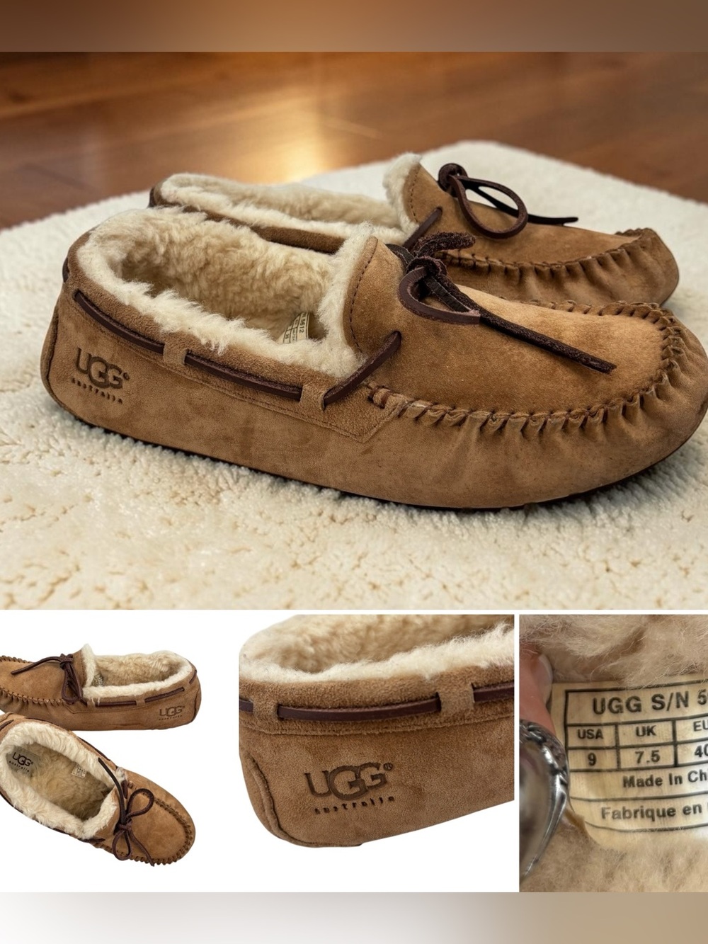 UGG Dakota Slipper Chestnut Sz. 9
